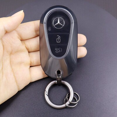 适用钥匙套c260l 2024款e300l eqe s450l eqs glc300超薄透明