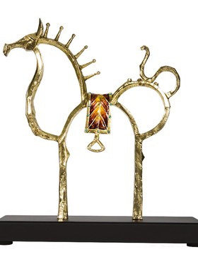 圣朗伦北欧摆件马办公室桌面摆设家居客厅电视柜茶几玄关工艺装饰