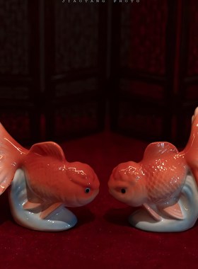 订婚情侣摆件鲤鱼家居客厅婚房鸿运当头装饰品送闺蜜新人结婚礼物