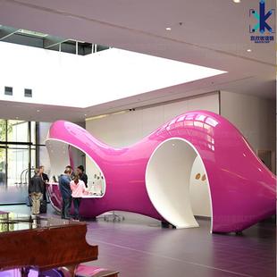 玻璃钢烤漆前台酒店接待台公司收银台餐盘柜台迎宾台异形前台厂家