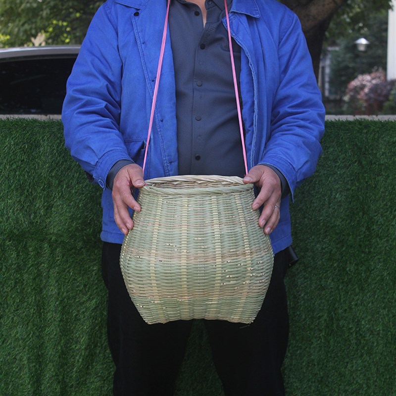 手工竹编采茶用竹篓竹篮竹筐竹鱼篓竹编织笆篓 箩箩筐