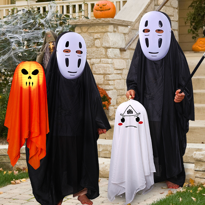 万圣节装饰品儿童手提骷髅鬼灯笼恐怖场景布置道具幽灵南瓜灯挂饰