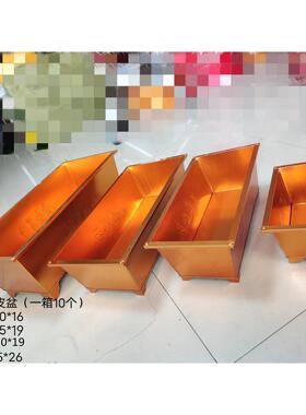 长方形香炉铁皮盆烧纸盆家用供奉烧纸桶元宝盆超大号小号