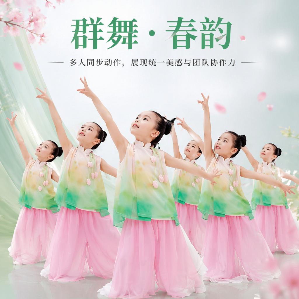 2026新款立春中国风古典舞演出服飘逸仙气伞舞练功服舞蹈表演服装图片