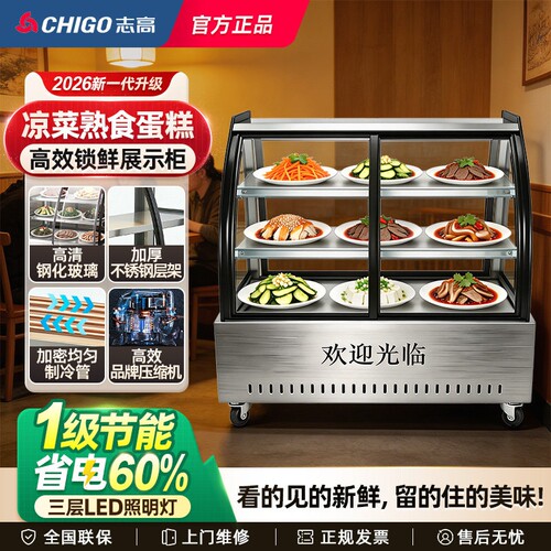 志高凉菜冷藏展示柜熟食保鲜柜冰柜卤菜鸭脖商用点菜串串烧烤冰箱