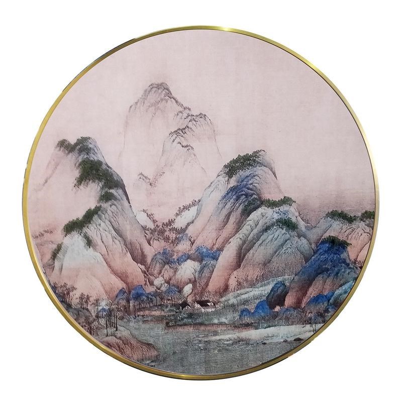 实物纯手工钉子立体画新中式客厅餐厅玄关酒店样板房工艺装饰挂画图片