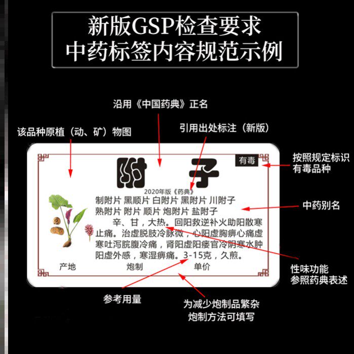 新版中药柜药名称2020药名贴图片常用中草药不干贴贴纸中药标签
