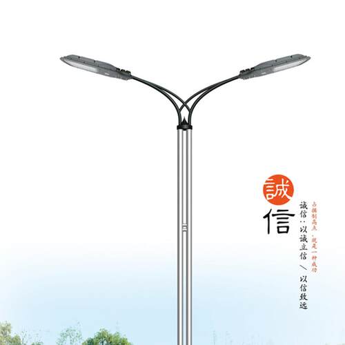 新农村道路照明6led路灯 单米双臂高杆灯路灯 9米2米1VRC路灯杆
