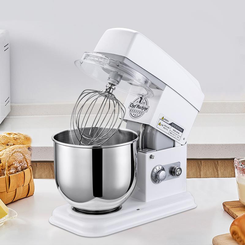 静音厨师机家用小型和面机揉面商用奶油打发机三功能搅拌机鲜奶机