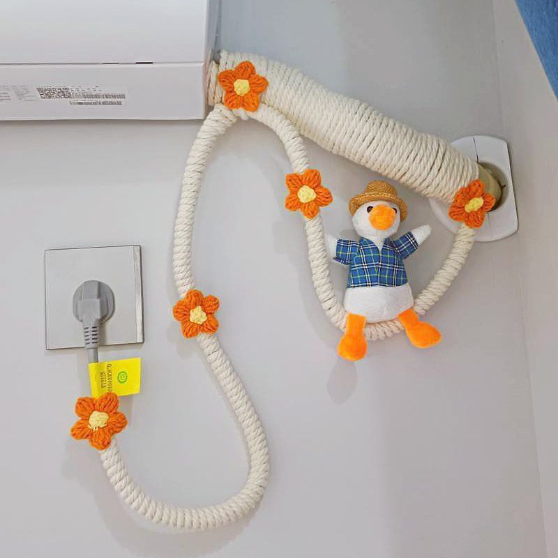 客厅空调管子装饰遮挡美化麻绳线包水管暖气管道燃气管子遮丑神器