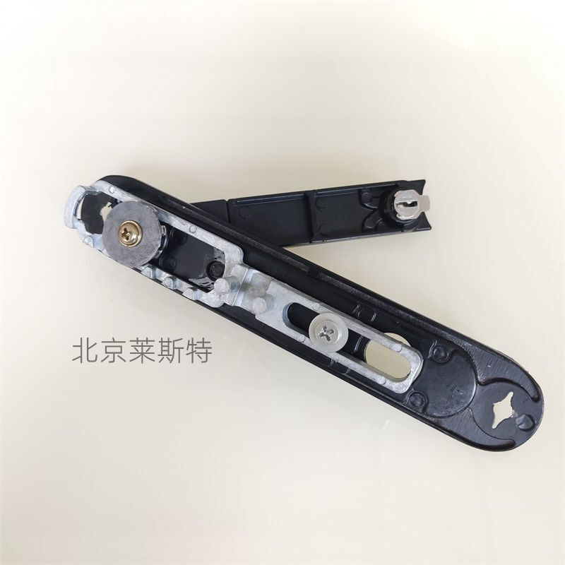 老式金刚网纱窗加厚把手齿轮锁隐形执手带钥匙防盗五金纱窗配件