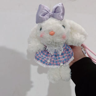 高颜值公仔挂件甜美钥匙扣包包挂饰玩偶小兔子垂耳兔卡通毛绒可爱