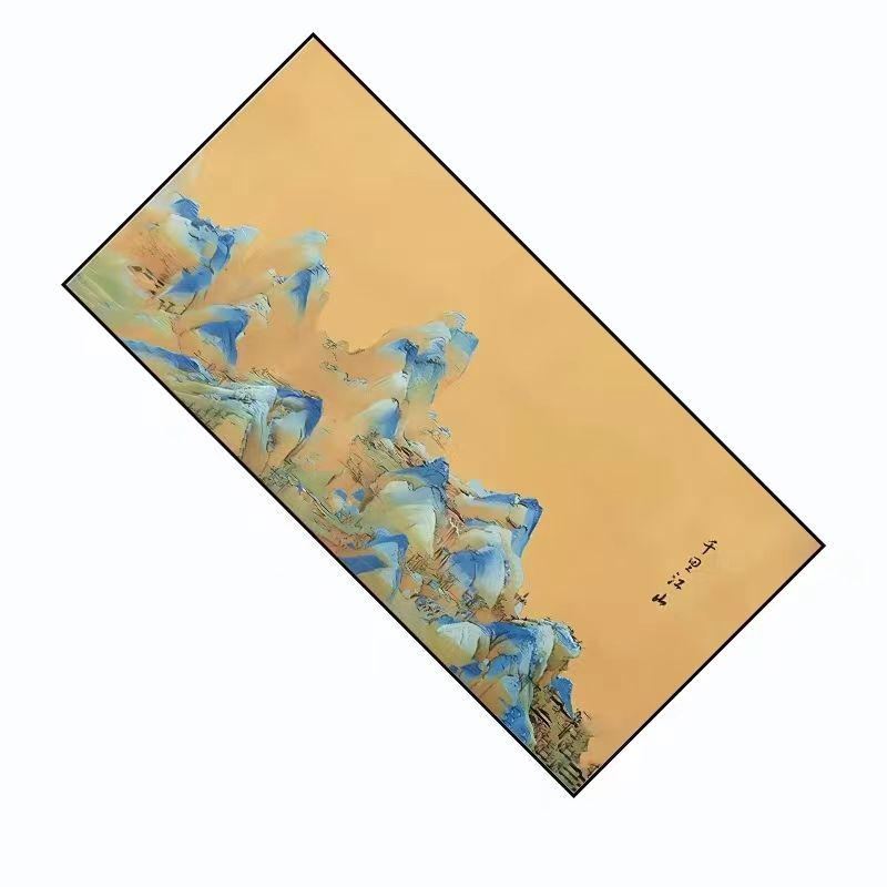 茶巾吸水加厚中式桌布禅意养壶专用茶具毛巾茶台配件茶布彩绘桌布