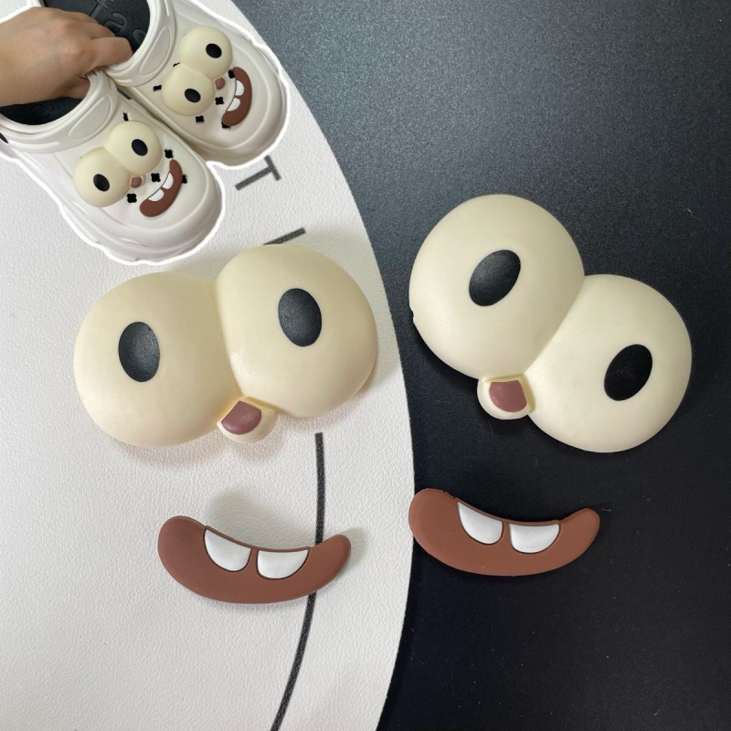 洞洞搞怪配饰可爱趣味眼睛DIY配件鞋子装饰品鞋扣儿童卡扣鞋花