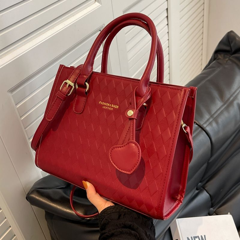 红色结婚包包2025新款女包大容量托特包婚礼用手提包婚包女新娘包