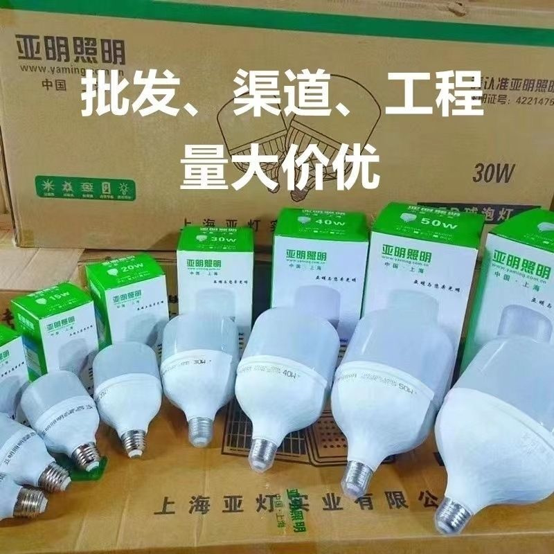 LED球泡纳米节能灯泡5W10W20W30W家用车间户外照明E27E40