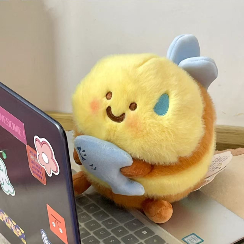 菜Bee蜜蜂玩偶鲨Bee创意毛绒玩具可爱丑萌娃娃公仔学生情侣送礼物