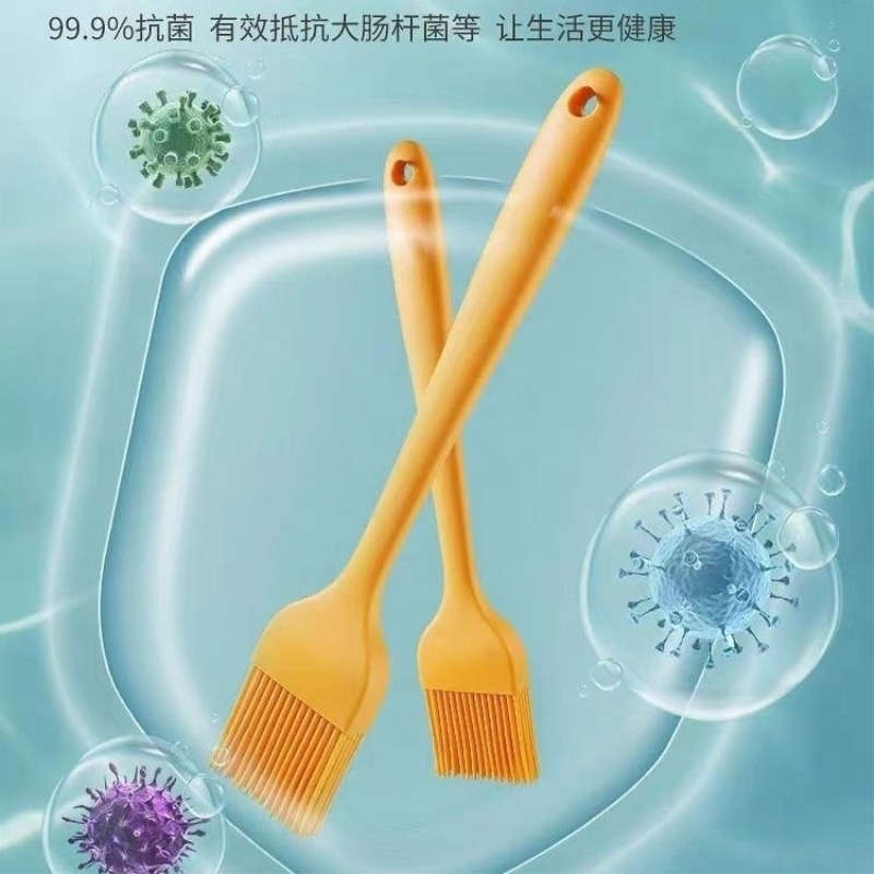 食品级硅胶耐高温硅胶刷子厨房家用烘培工具刮刀油刷一体烧烤刷子