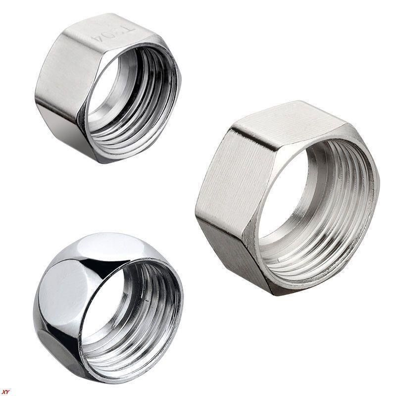 304不锈钢波纹管螺帽接头配件赠送卡簧硅胶垫圈4分6分1寸分外