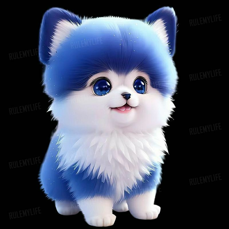 爆款网红狗狗超萌小狗贴纸个性装饰冰箱马桶贴画车贴儿童房墙贴