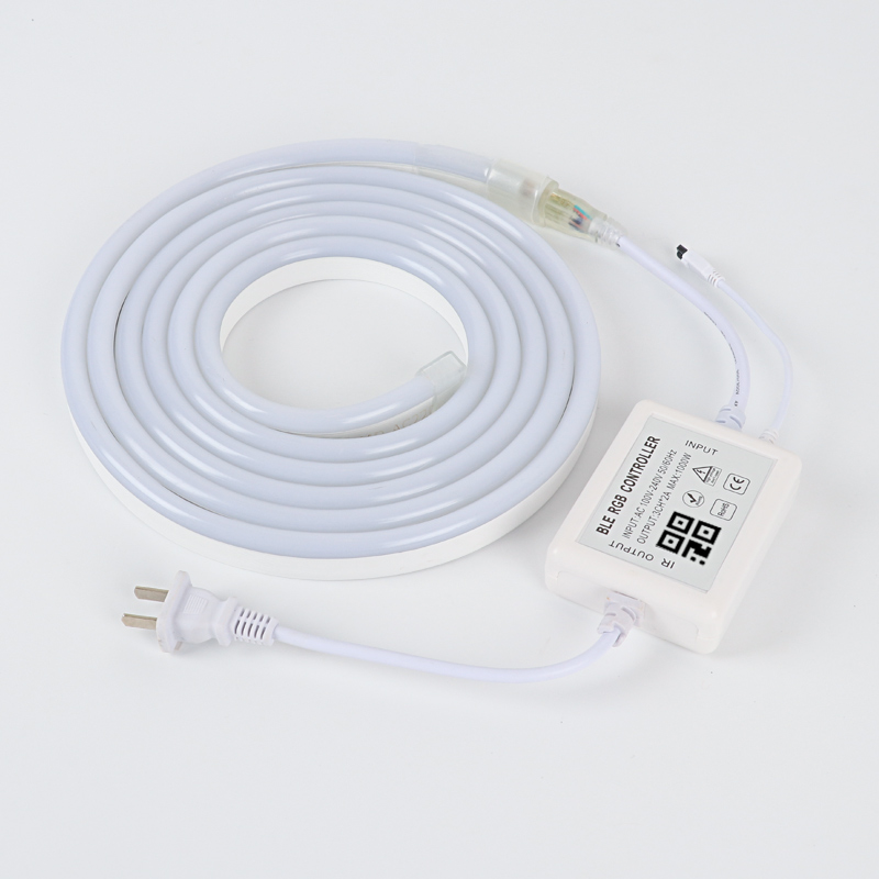 220v七彩灯带app插头RGB可变色渐变控制器宝莲灯控手机无线遥控器