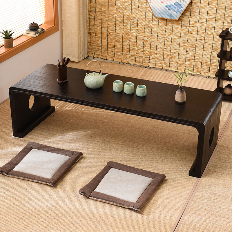 加长纯实木榻榻米茶几日式飘窗桌简约仿古小茶桌子中式炕桌国学桌