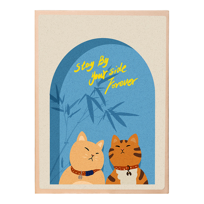 猫咪可爱小相册本纪念册大容量家庭版儿童宝宝单页六5寸影集7相簿