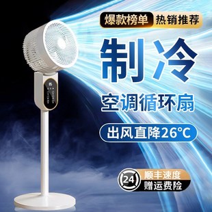 空气循环扇家用2025新款 大风力 电风扇宿舍立式 小型静音落地扇台式
