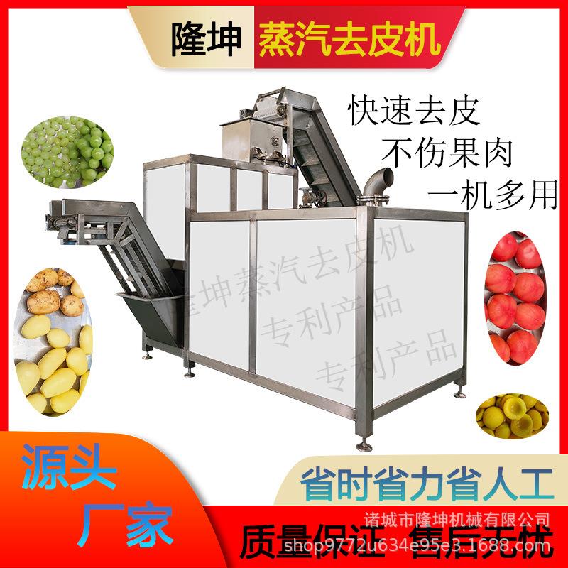 果蔬去皮机大型全自动桃子葡萄脱皮机不锈钢苹果梨深加工剥皮机