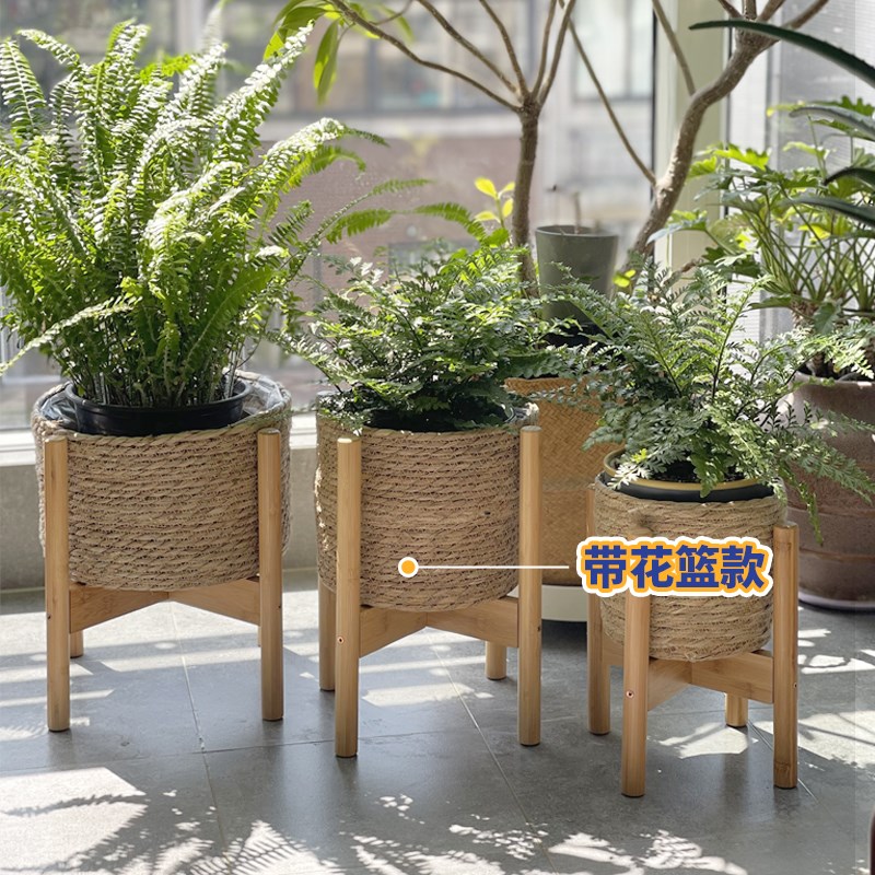 室内花架阳台花盆托架客厅花架子落地式植物摆放架十字花架绿植架
