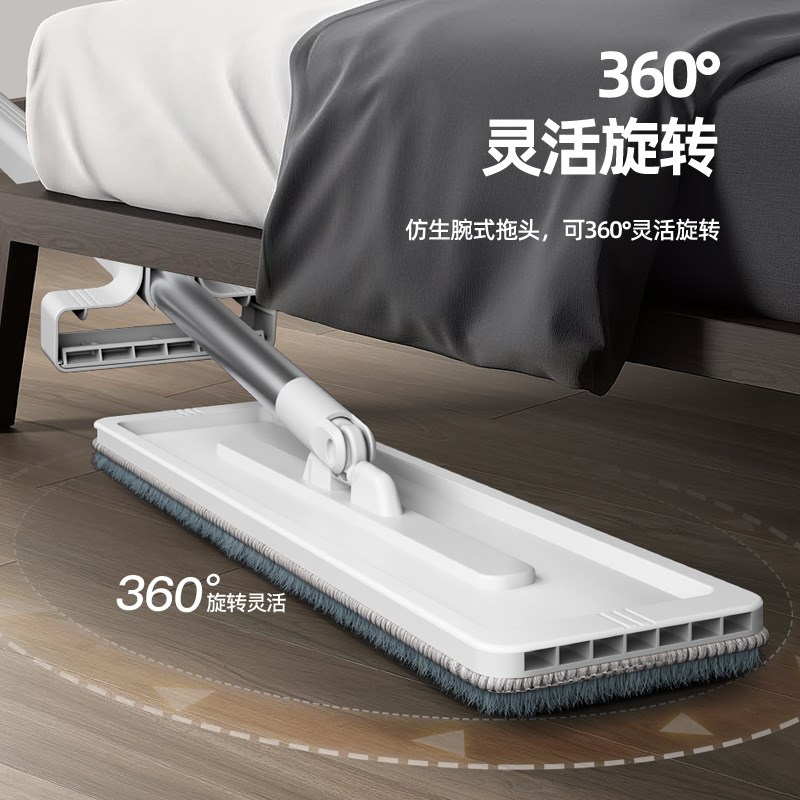 拖把家用一拖净免手洗平板新款大号懒人旋转拖把布拖地神器墩布桶