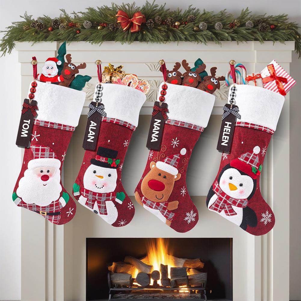 圣诞袜子礼物袋圣诞节袜子新款圣诞装饰品刺绣装饰挂件,节庆用品/礼品,圣诞装饰品,淘宝优惠券,粉丝福利购,淘宝优惠卷