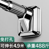 免打孔伸缩杆晾衣架晾衣杆卧室挂衣架杆子落地卫生间阳台晾衣神器