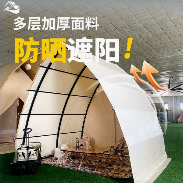 超轻网红户外双人钓鱼酒店折叠移动帐篷天台餐厅帐可折叠露营民宿