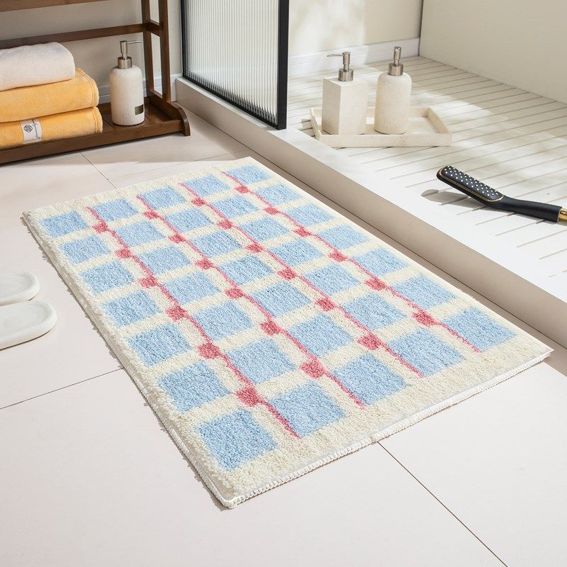 奶油风床边毯卧室加厚撸猫感地垫床尾毯防滑卫生间吸水地垫,居家布艺,床边毯,淘宝优惠券,粉丝福利购,淘宝优惠卷