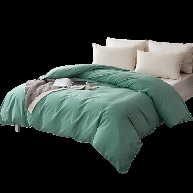 绿色四季双面全棉纯棉单双人被套被罩单件特殊大定制订做任何尺寸
