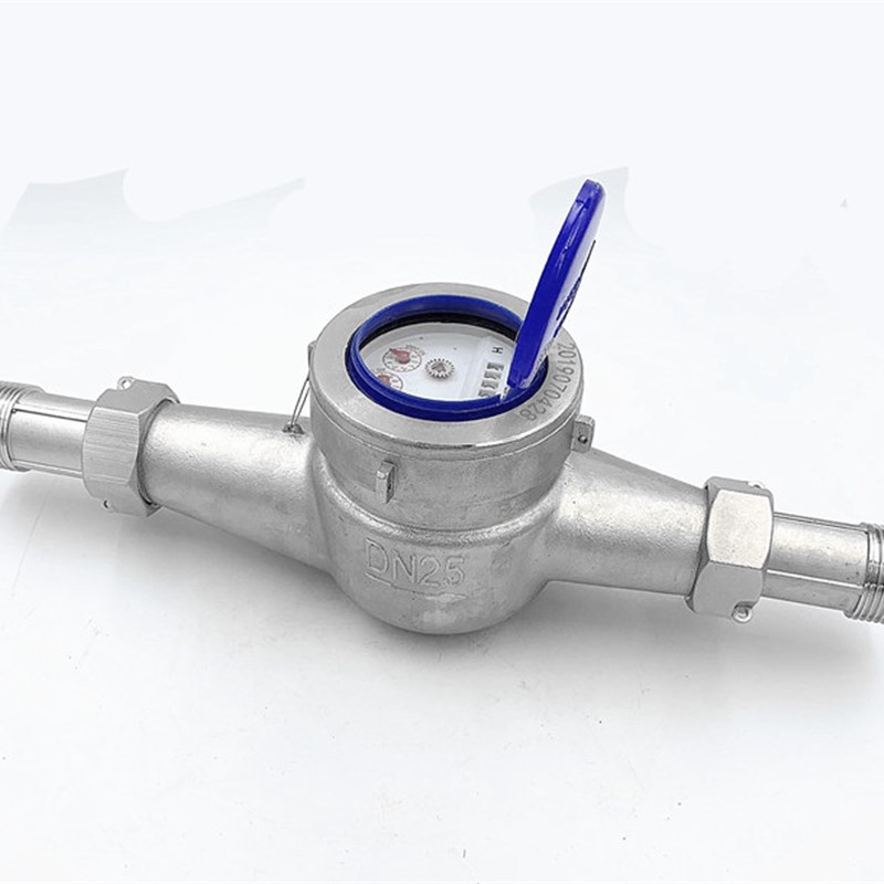 304 316不锈钢丝口水表 不锈钢旋翼式丝扣外螺纹水表4分 6分 1寸