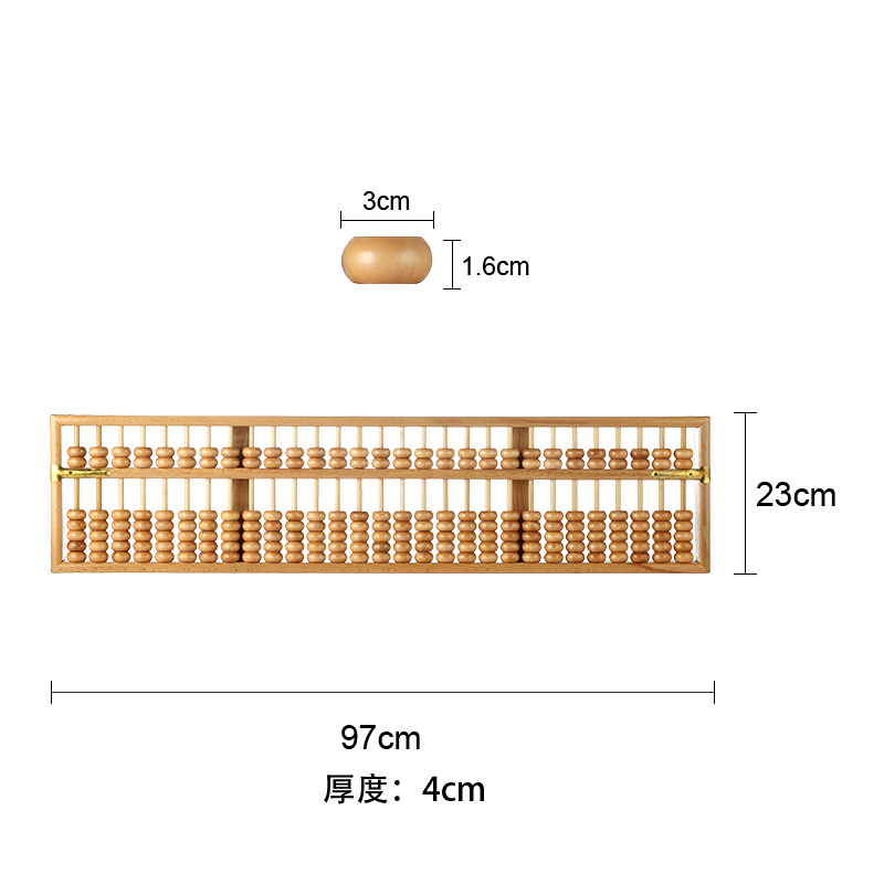 29档装饰实木算盘装饰酒柜吧台摆设文玩I算盘家居摆设支持尺寸定