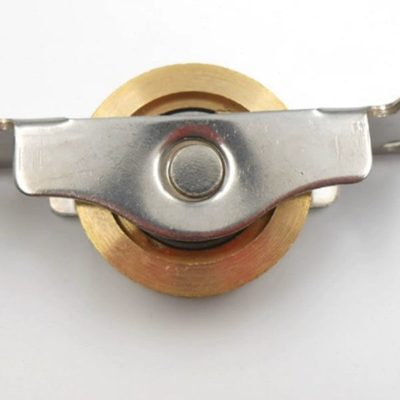 老式推拉木门下轨道轴承铜轮家具衣橱柜移门滑轮铜轨凹槽趟门配件