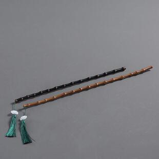 紫竹竹鞭竹根 天然老料实心竹教鞭戒尺 手工竹工艺礼品摆饰把玩件