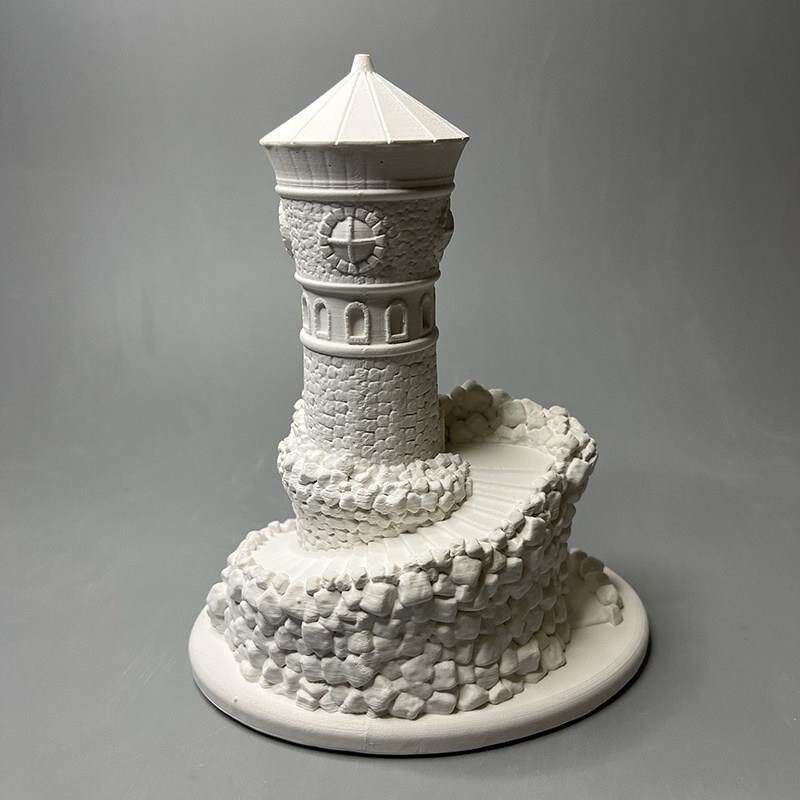 轻奢ins灯塔微景观创意艺术家居装饰桌面扩香石氛围摆件石膏模型