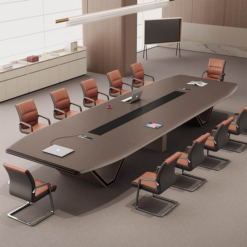 高端烤漆烤漆会议桌长桌简约现代轻奢洽谈接待桌会议室培训长条桌,商业/办公家具,会议桌,淘宝优惠券,粉丝福利购,淘宝优惠卷