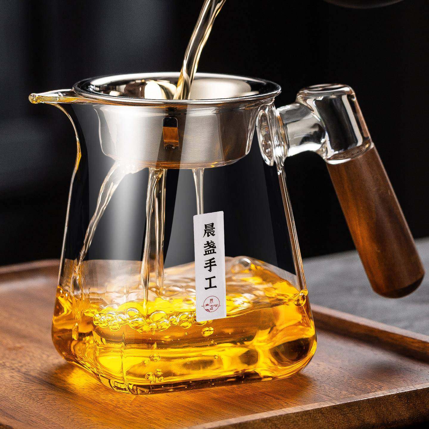 玻璃公道杯2025新款加厚高档耐热茶具分茶器功夫茶滤网一体泡茶杯,餐饮具,公道杯,淘宝优惠券,粉丝福利购,淘宝优惠卷