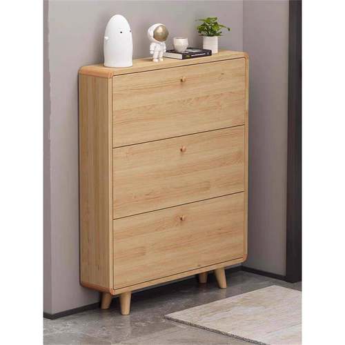 实木鞋柜超薄极窄鞋柜家用门口入户门玄关柜翻斗收纳架鞋架纯实木