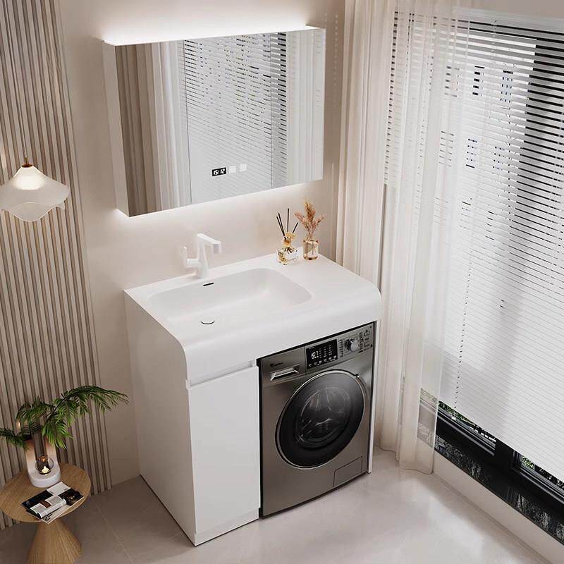 定制小户型台面盆洗衣机浴室柜一体盆柜组合卫生间洗手洗池脸洗漱
