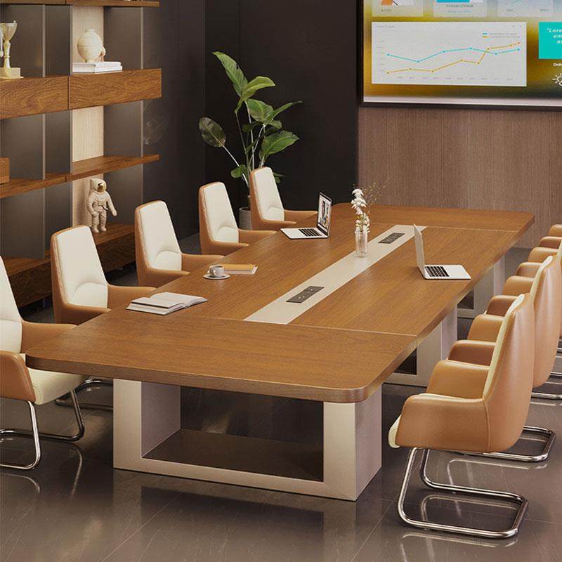 会议桌长桌简约现代大型长条桌培训接待桌洽谈会议室办公桌椅组合