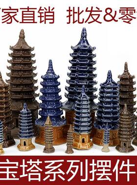 鱼缸假山造景摆件文昌塔宝塔鱼池假山造景流水摆件盆景假山小摆件