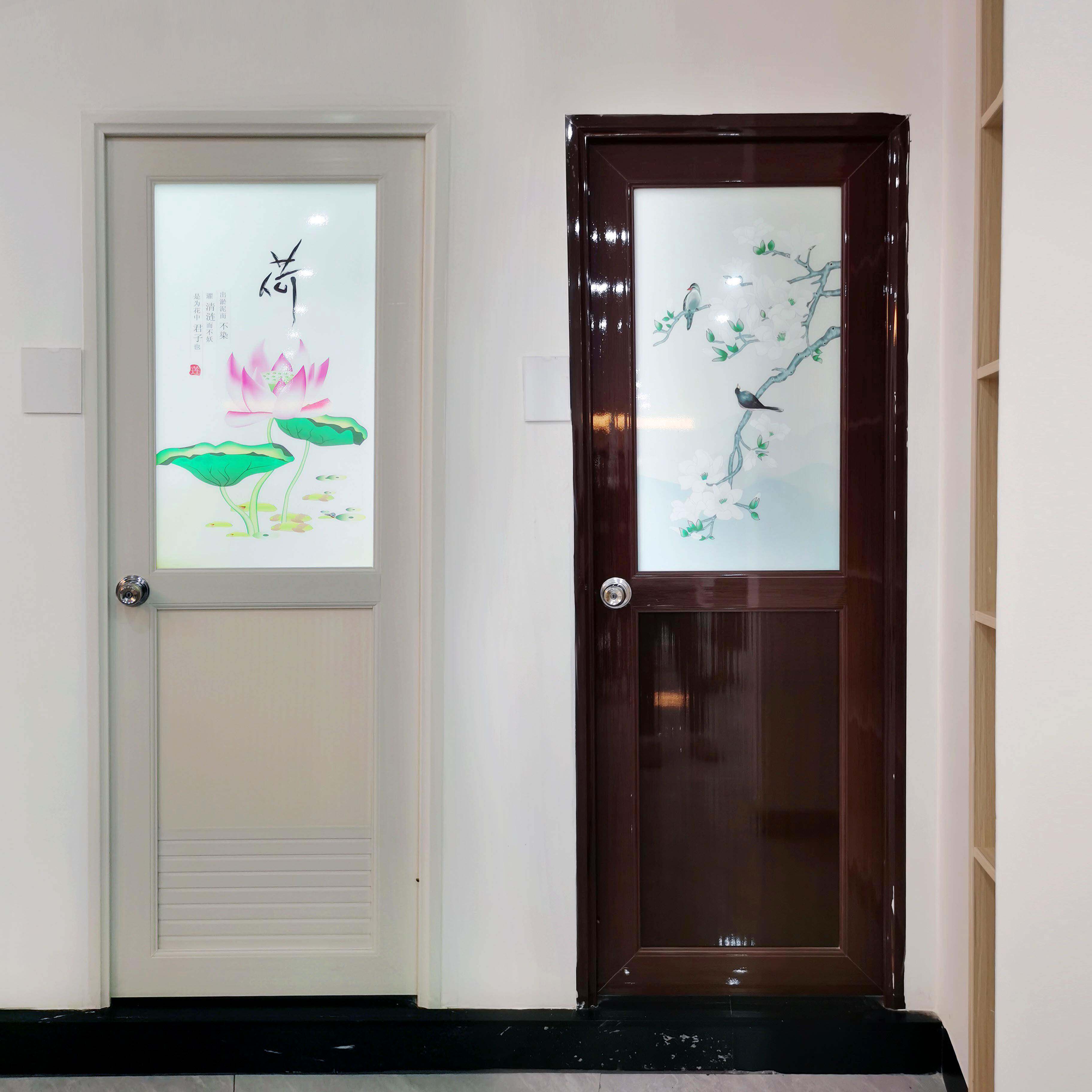 【厂家直销】塑钢门PVC化妆室平框厕所门塑料门无框防水防潮包邮