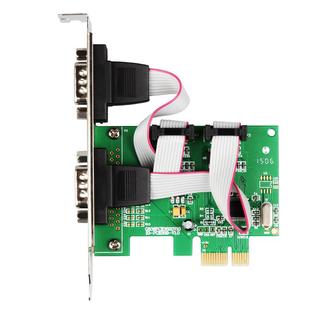 乐扩IO-PCE382-2S工业级PCIe 1X转2口RS232串口卡 WCH382芯片