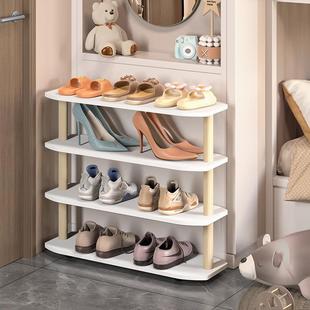 门口窄边鞋架小型迷你20cm鞋柜门后夹缝鞋收纳架窄小鞋子置物架